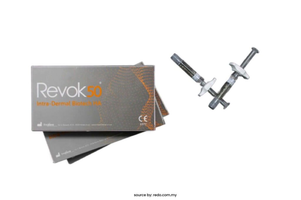 Revok50 adalah produk perawatan kulit yang dirancang untuk memberikan hidrasi, perlindungan, dan perbaikan pada kulit.